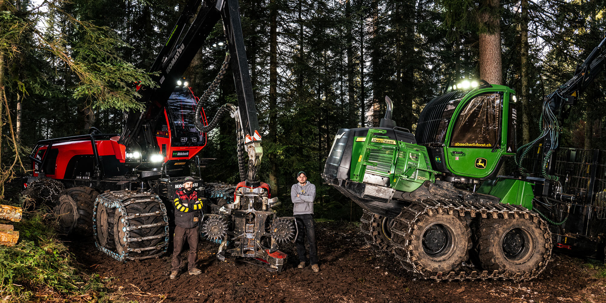 Vom Combi-Yarder über den Radharvester bis zum John Deere Forwarder