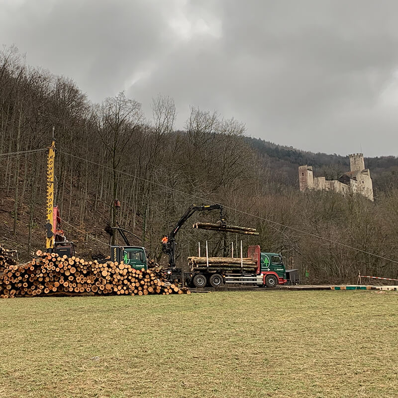 Seilkraneinsatz in Oensingen